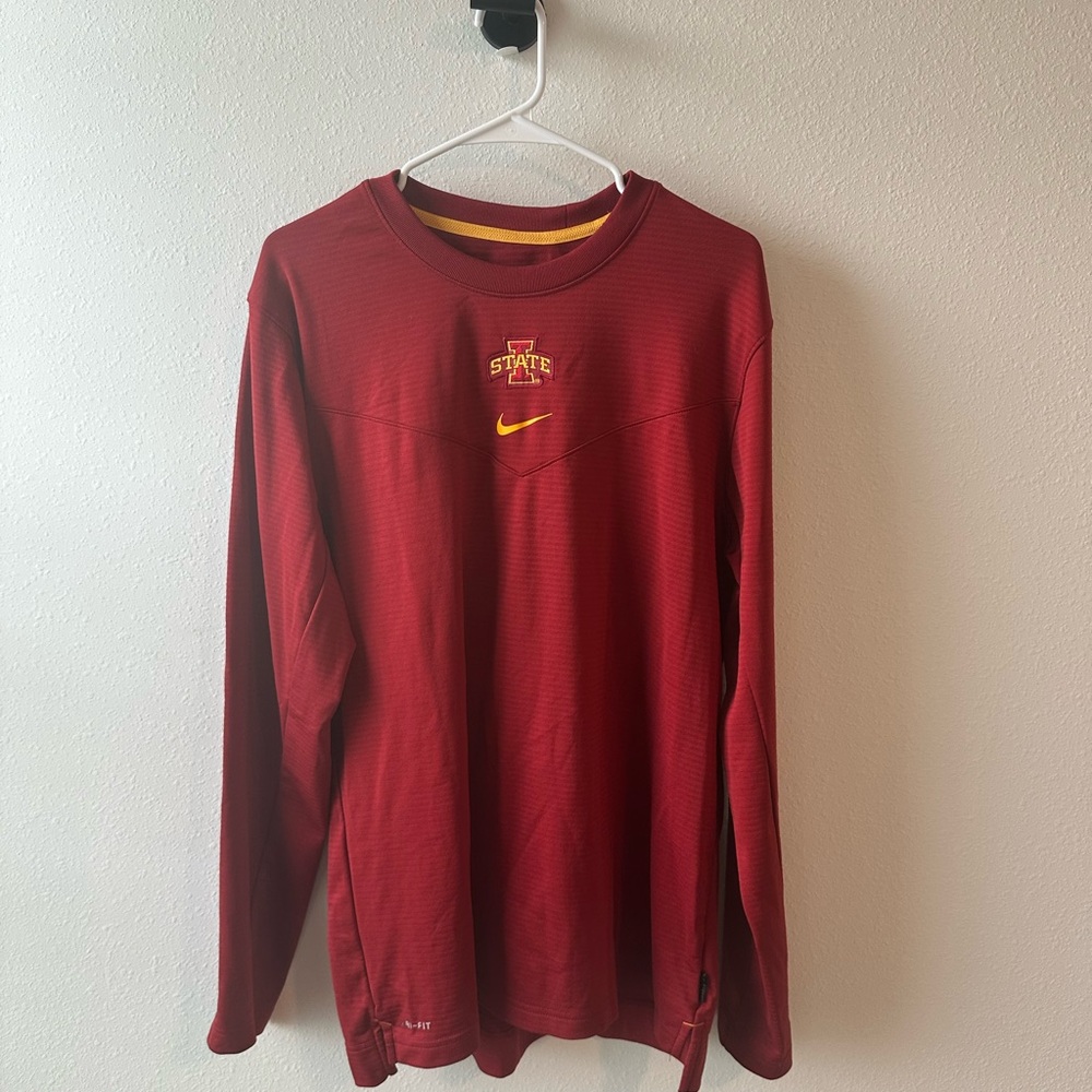 Nike Men's Maroon Long Sleeve Tee